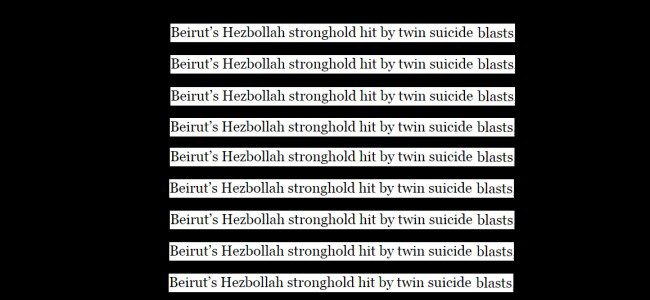 Headlines on the suicide bombing in Beirut are dehumanizing